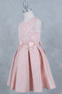 Girls Elegant Floral Jaquard Dress, Sizes 2-12